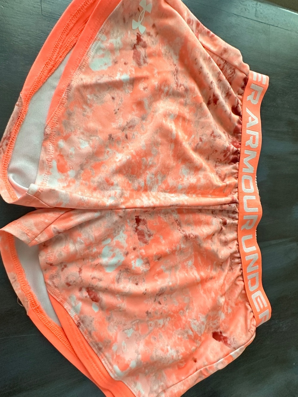 Under Armour Women’s Coral Pink Tie-Dye Performance Shorts